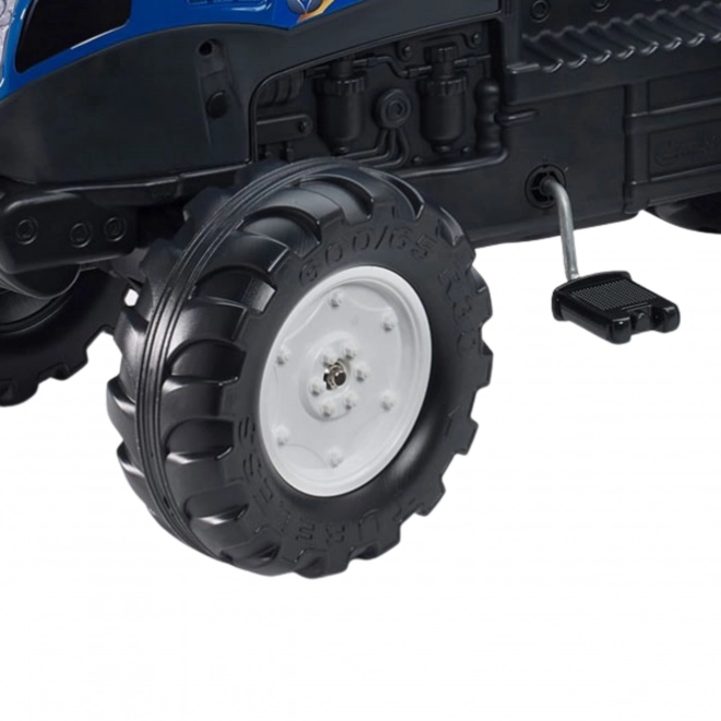 Traktor šlapací New Holland T8 modrý s valníkem