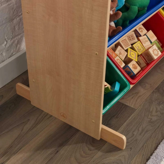 KidKraft Barevná polička s úložnými boxy