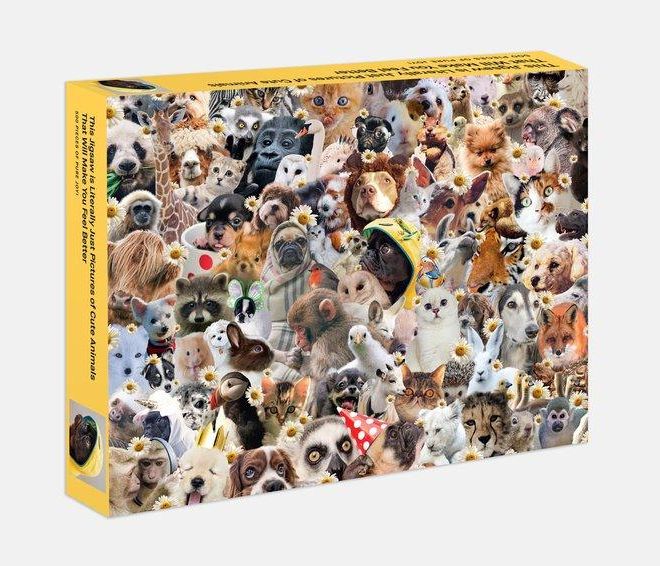 Galison Puzzle Veselá zvířátka 500 dílků