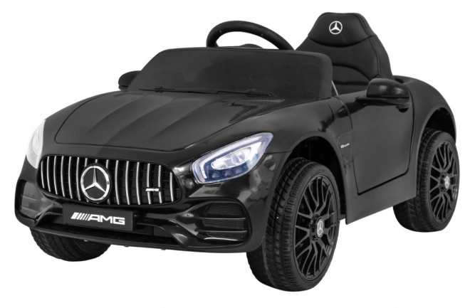 Mercedes Benz GT baterie pro děti černá + dálkové ovládání + pomalý start + MP3 LED
