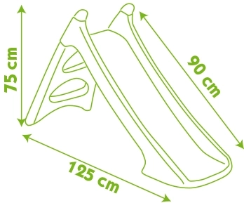 Skluzavka XS zelená 90 cm