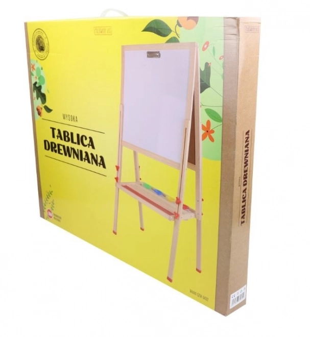 Dřevěná nastavitelná tabule s příslušenstvím
