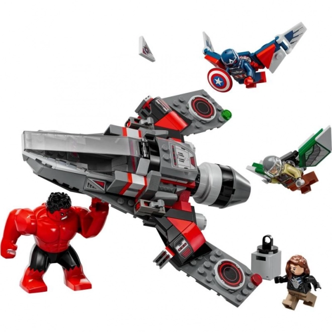 Lego Marvel Kapitán Amerika vs Červený Hulk Bitva