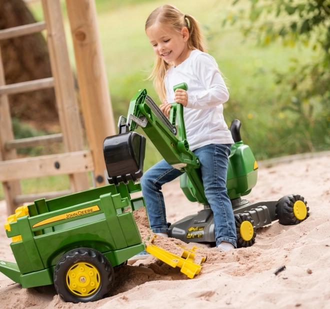 Dětská bagr na kolech John Deere