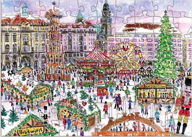 Adventní kalendář puzzle 12 vánočních dnů