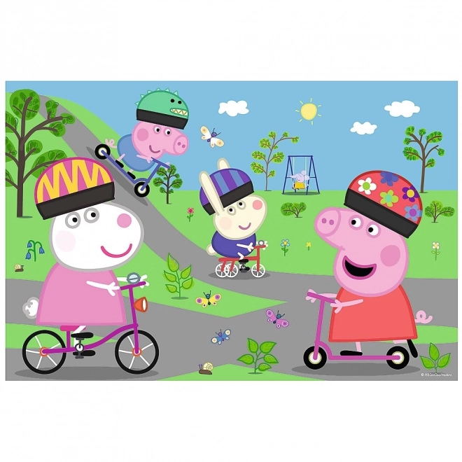 Puzzle 24 dílků Maxi Active Day Peppa Pig