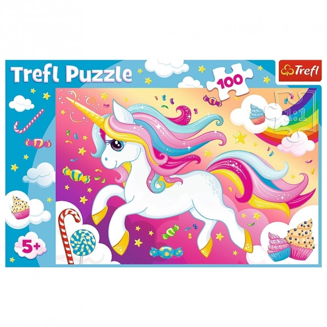 TREFL Puzzle Sladký jednorožec 100 dílků