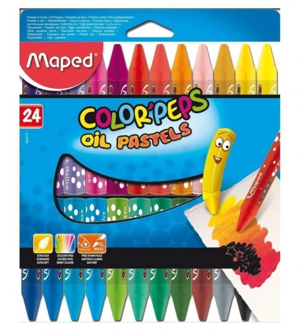 MAPED Trojhranné olejové pastely Color'Peps 24ks