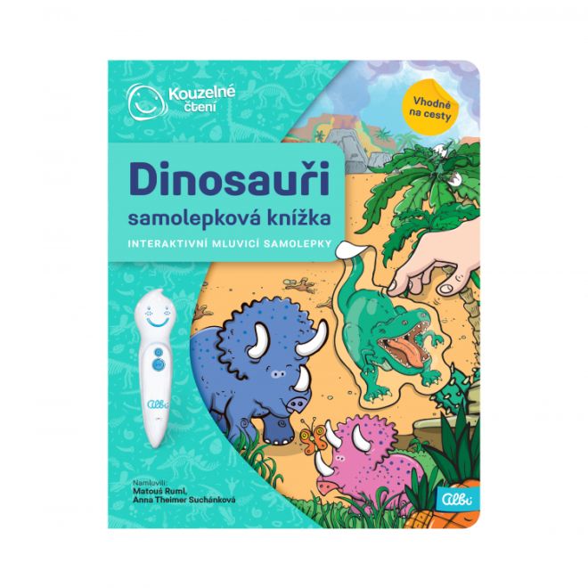 Kouzelné Čtení -  Samolepková knížka Dinosauři