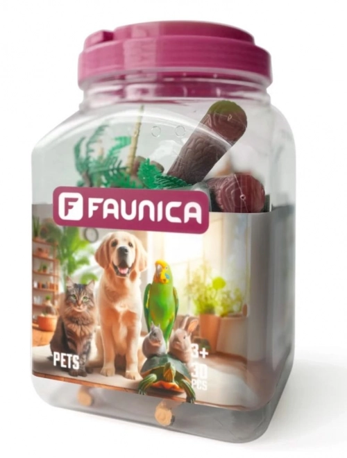 Sada figurek a doplňků s motivem zvířátek, 30 párů.