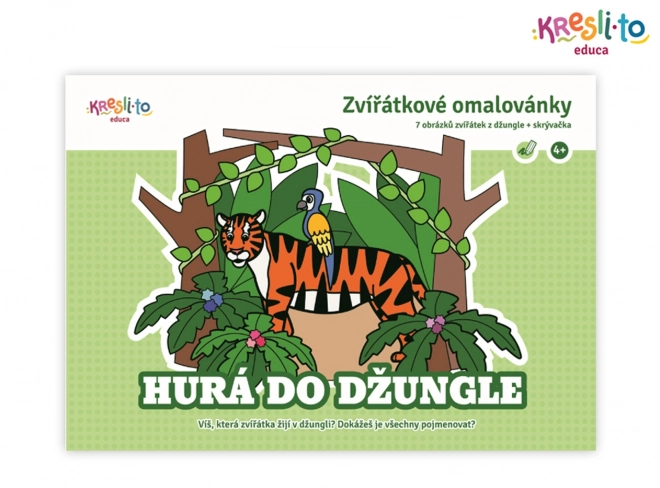 Zvířátkové omalovánky - Hurá do džungle