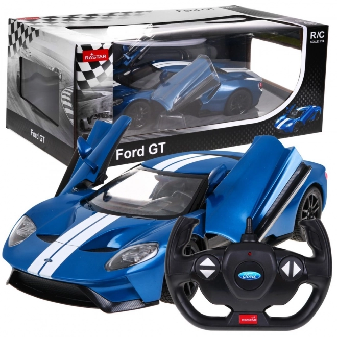 Ford GT modrý RASTAR model 1:14 Dálkově ovládané auto + 2,4 GHz dálkové ovládání