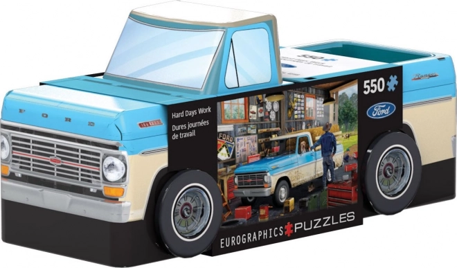 EUROGRAPHICS Puzzle v plechové krabičce Pickup Truck 550 dílků