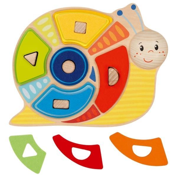 Montessori barevný třídicí šnek