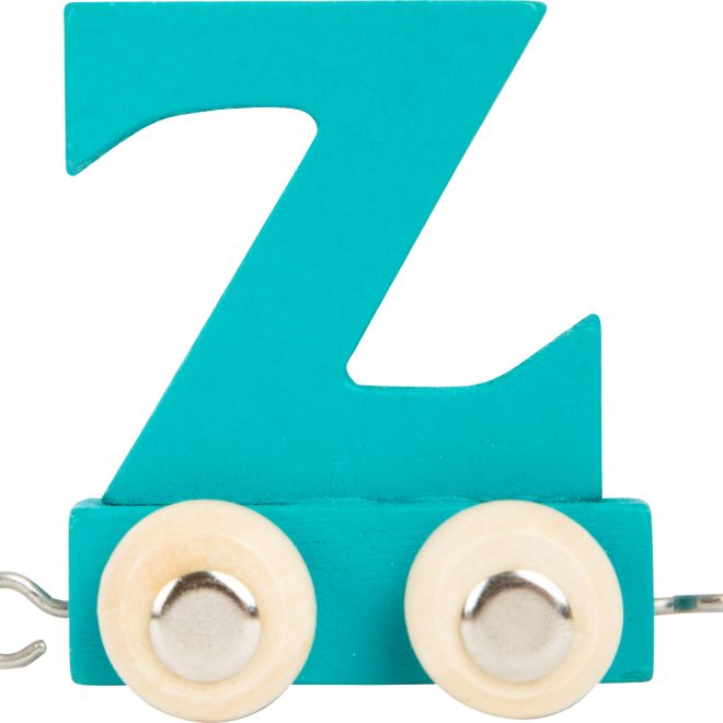 Dřevěný vláček barevná abeceda písmeno Z