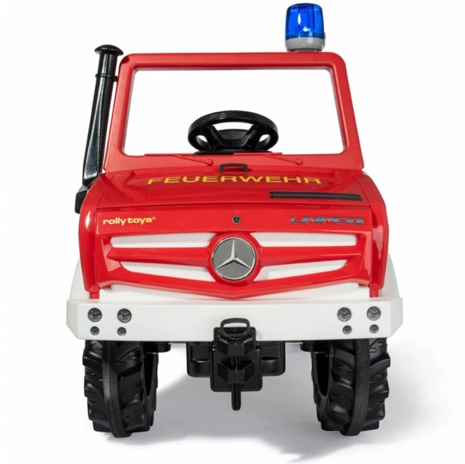 Dětský hasičský vůz Mercedes Unimog na pedály