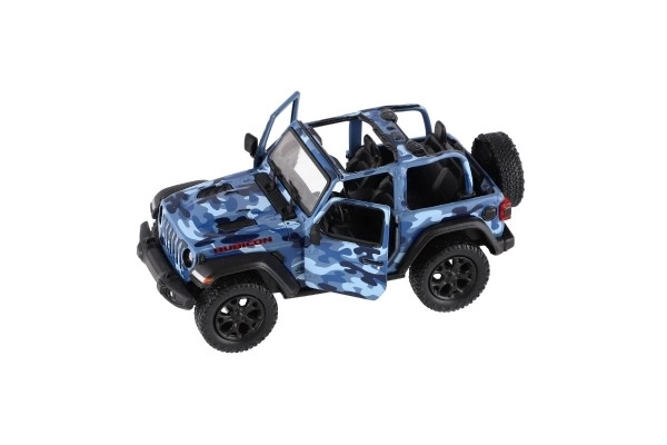 Auto Kinsmart Jeep Wrangler Camo Edition kov/plast 13cm 3 barvy na zpětné natažení