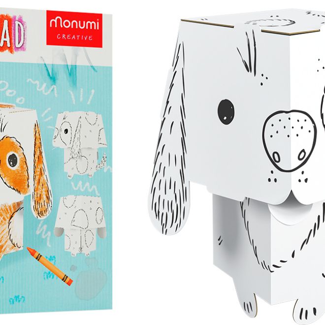 "Pes" 3D omalovánky-kompozice pro děti