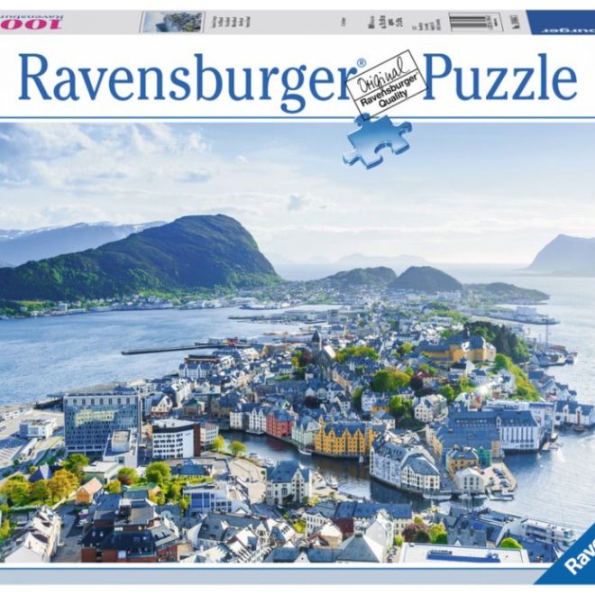 RAVENSBURGER Puzzle Ålesund, Norsko 1000 dílků