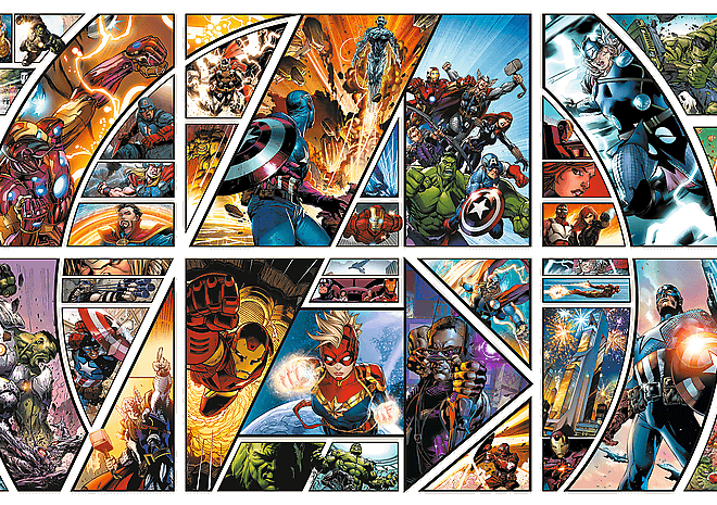TREFL Puzzle UFT Marvel Avengers: Napříč komiksovým vesmírem 9000 dílků