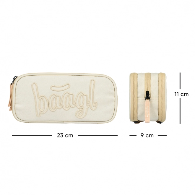 BAAGL 3 SET Coolmate Beige: batoh, penál, sáček