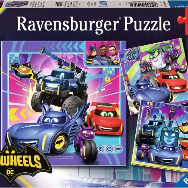 RAVENSBURGER Puzzle Batwheels 3x49 dílků