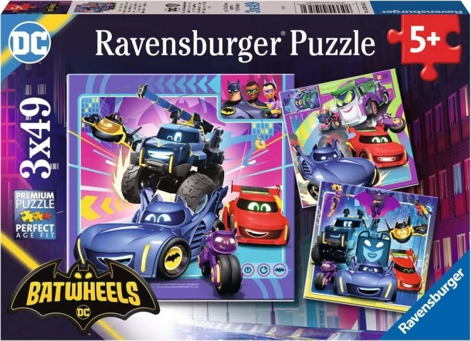 Ravensburger Batwheels Puzzle 3x49 dílků