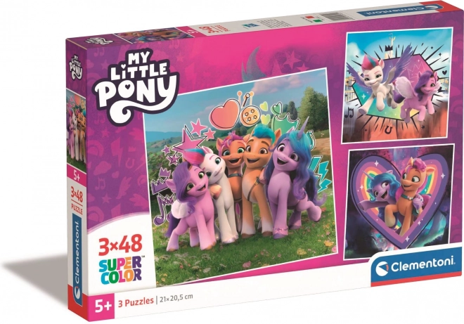 CLEMENTONI Puzzle My Little Pony 3x48 dílků