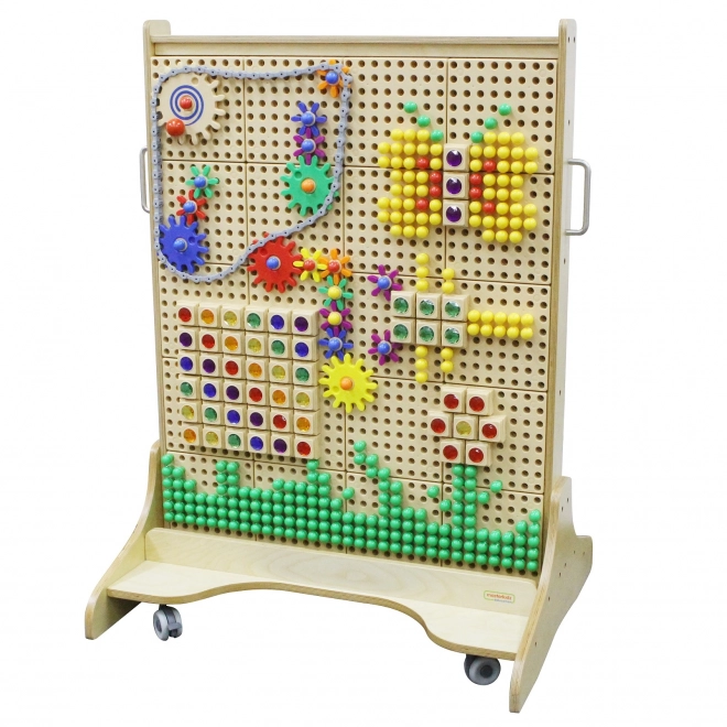 Masterkidz dřevěná volně stojící STEM tabule