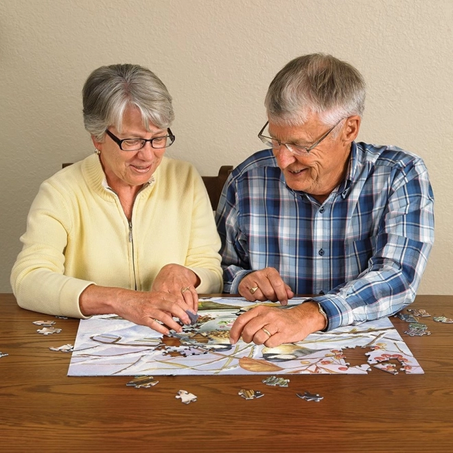 COBBLE HILL Puzzle Sýkorky na čaji XL 275 dílků