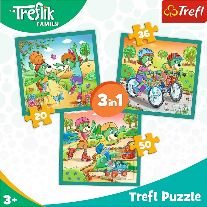 Puzzle Treflíci: Seznamte se s Treflíky 3v1 (20,36,50 dílků)