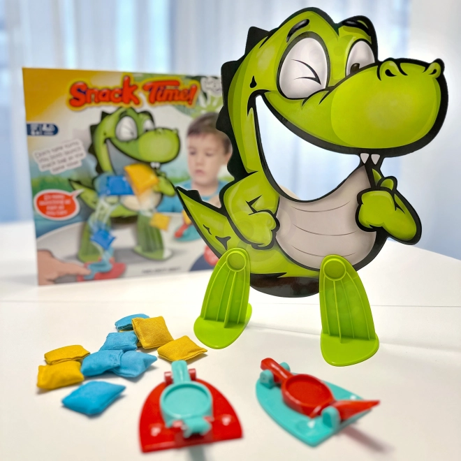 Woopie dovednostní hra Hladový dinosaurus
