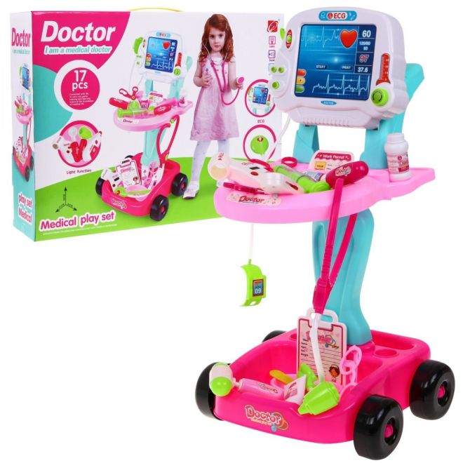 Vozík Little Doctor's Pink