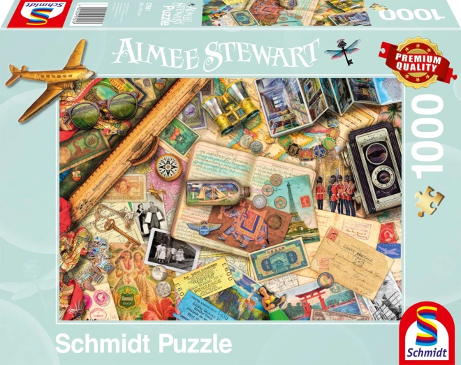 Puzzle Vzpomínky na cestování 1000 dílků