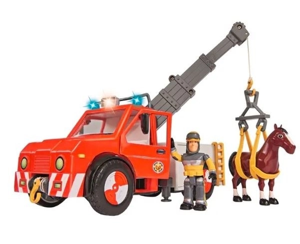 Vozidlo Fireman Sam Phoenix s figurkou a koněm