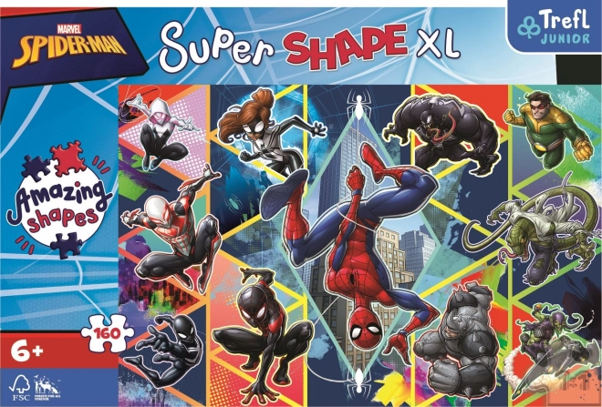 Puzzle 160 dílků XL super tvar Připojte se k Spider-Manovi