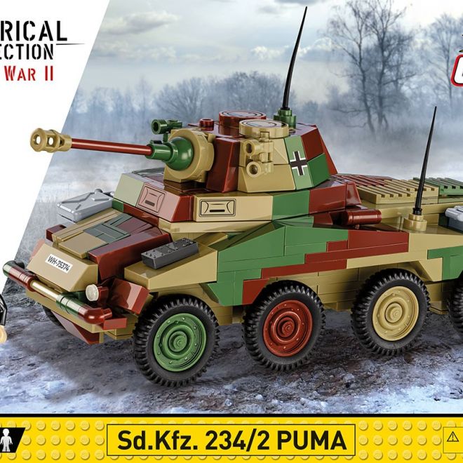 COBI 2287 II WW Sd. Kfz 234/2 Puma, 1:35, 470 k, 1 f