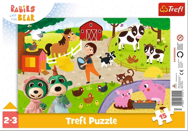 TREFL Puzzle Farma 15 dílků