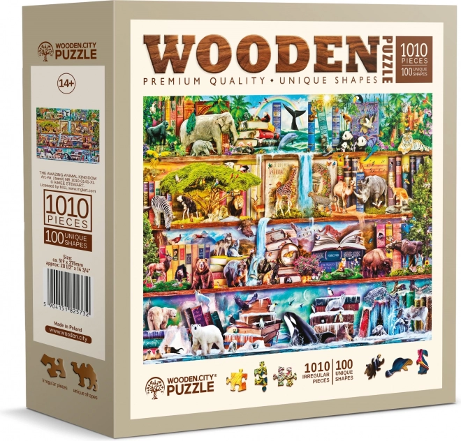 WOODEN CITY Dřevěné puzzle Úžasný svět zvířat 1010 dílků