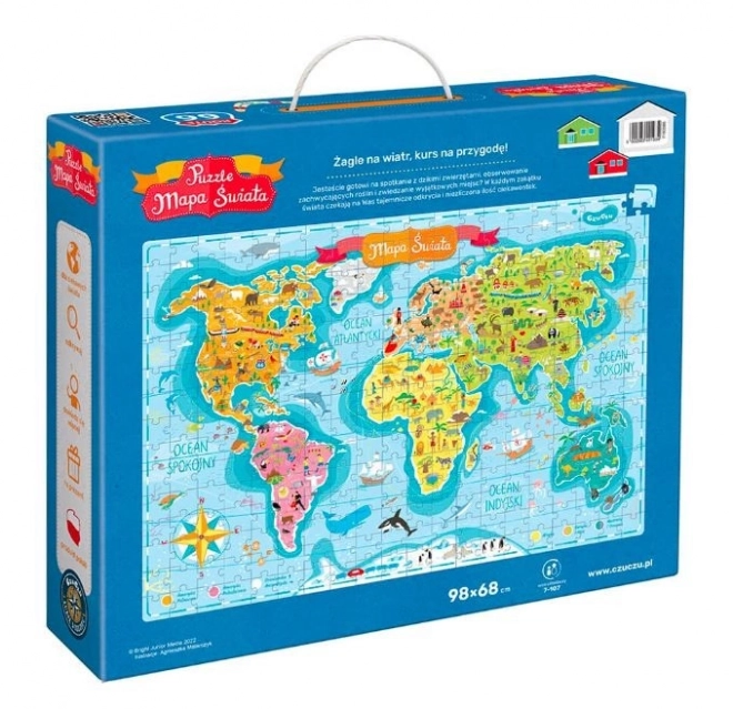 Puzzle Mapa světa 300 prvků