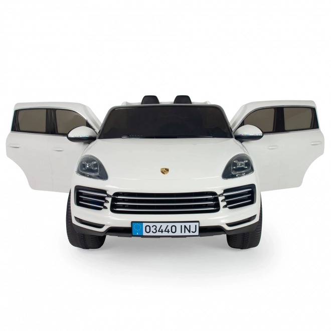 INJUSA 719 Dětské dvoumístné elektrické vozidlo PORSCHE CAYENNE S 12V R/C bílé