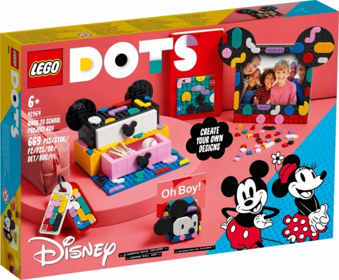 LEGO Dots 41964 Školní boxík Myšák Mickey a Myška Minnie