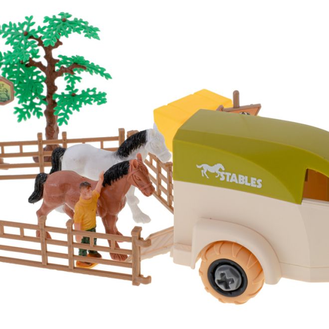 Farmářská sada s traktorem a koníky