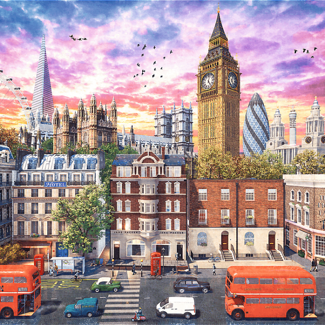 TREFL Puzzle Procházka Londýnem 4000 dílků