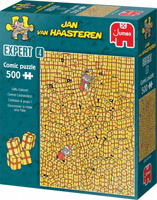 JUMBO Puzzle JvH Expert 4: Spousta dárků 500 dílků