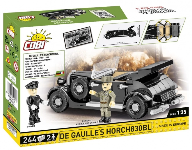 COBI 2261 De Gaulle's 1936 Horch 830 BL, 1:35, 244 k, 2 f