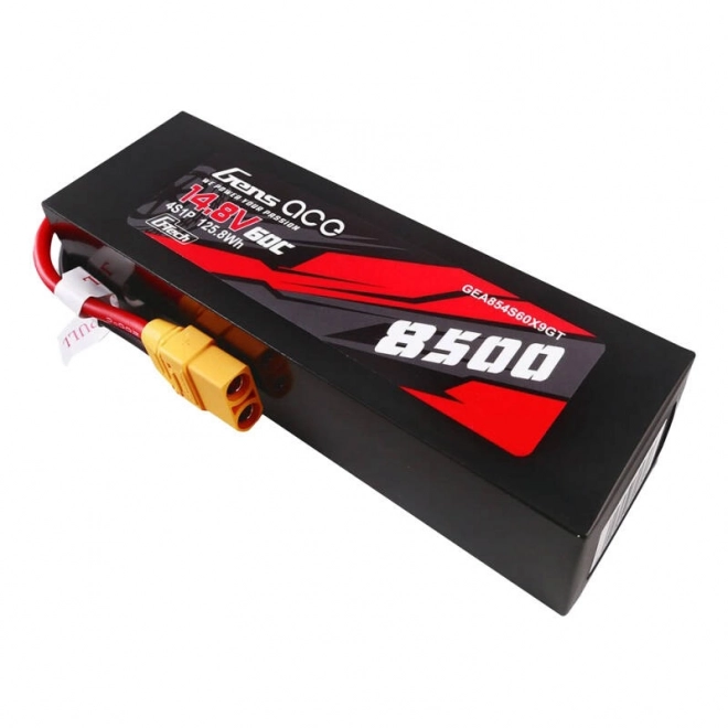 Gens ace G-Tech 8500mAh 14,8V 60C 4S1P Lipo Battery Pack Pouzdro z PC materiálu s konektorem XT90