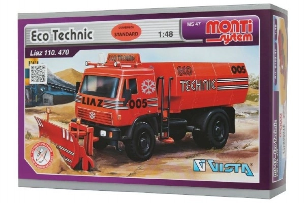 Stavebnice Monti System MS 47 Eco Technic Liaz 1:48 v krabici 22x15x6cm