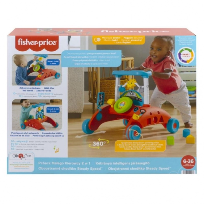 Fisher-Price uč se a směj! chodítko malého řidiče 2v1