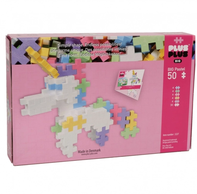 Plus-Plus BIG Pastel Jednorožec (50 ks)